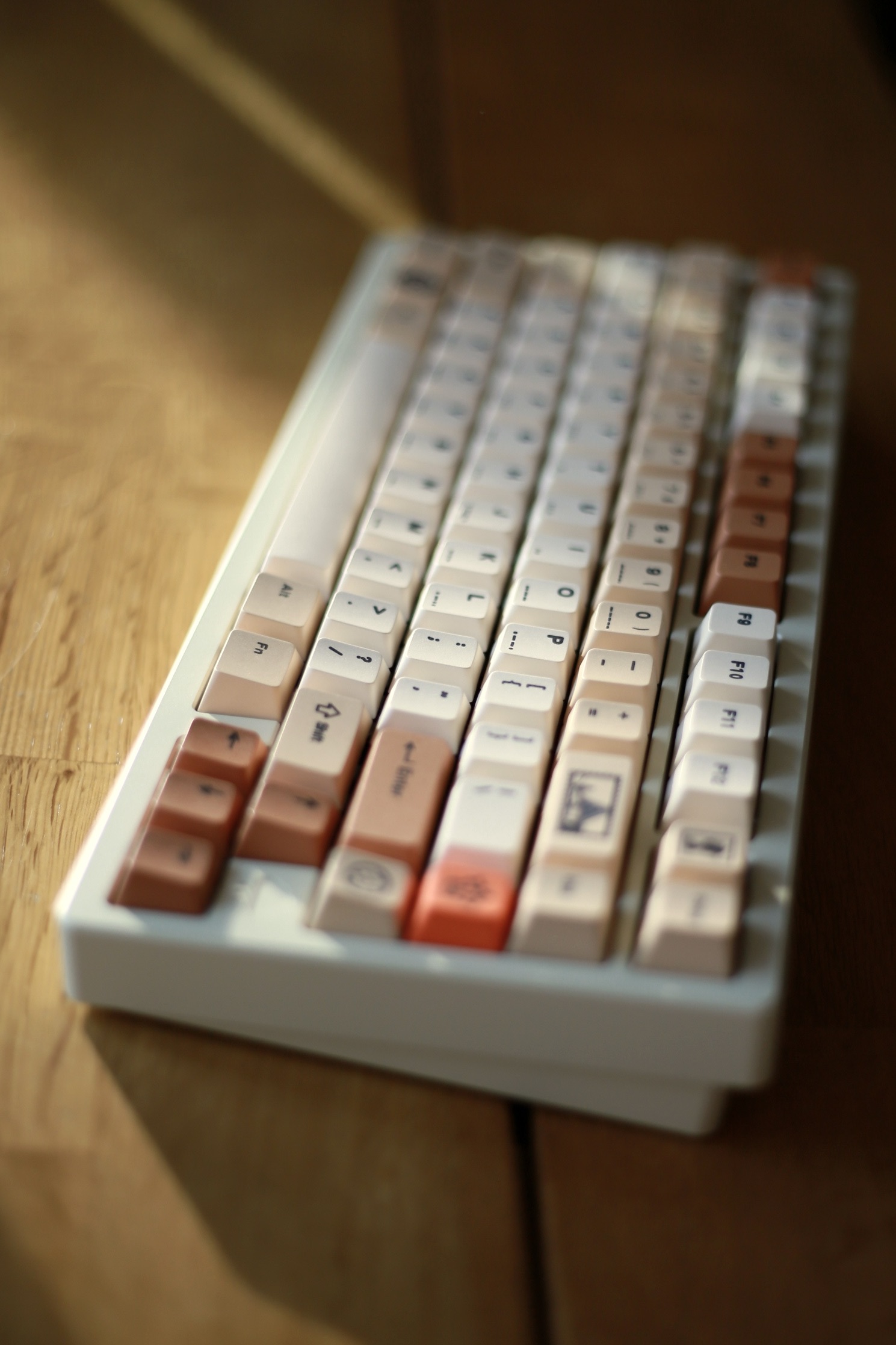 Rainy75 풀 세팅 — 여행 키캡 완성